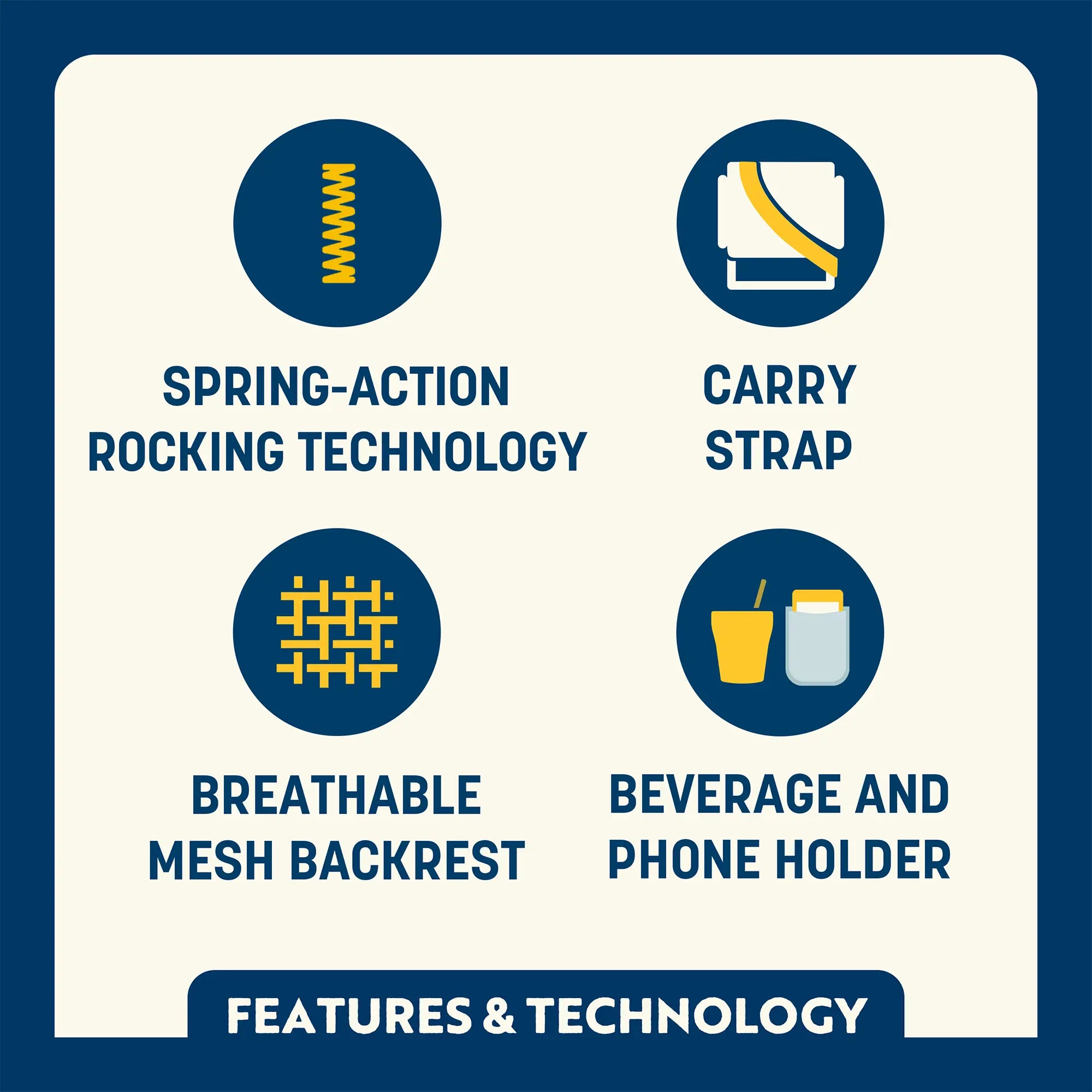 College Comfort Pro Rocker™ - Iowa Hawkeyes